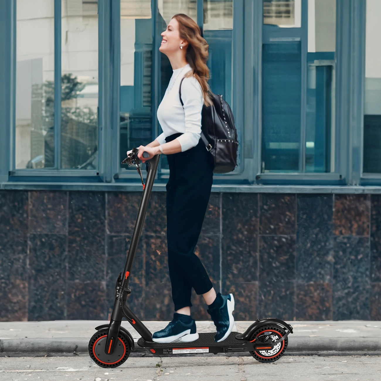 8 5 inch foldable adult electric scooter with led display screen range of 350w 10 4ah capacity lithium battery 25km h range of 21 miles load capacity of 120 suitable for commuting details 4