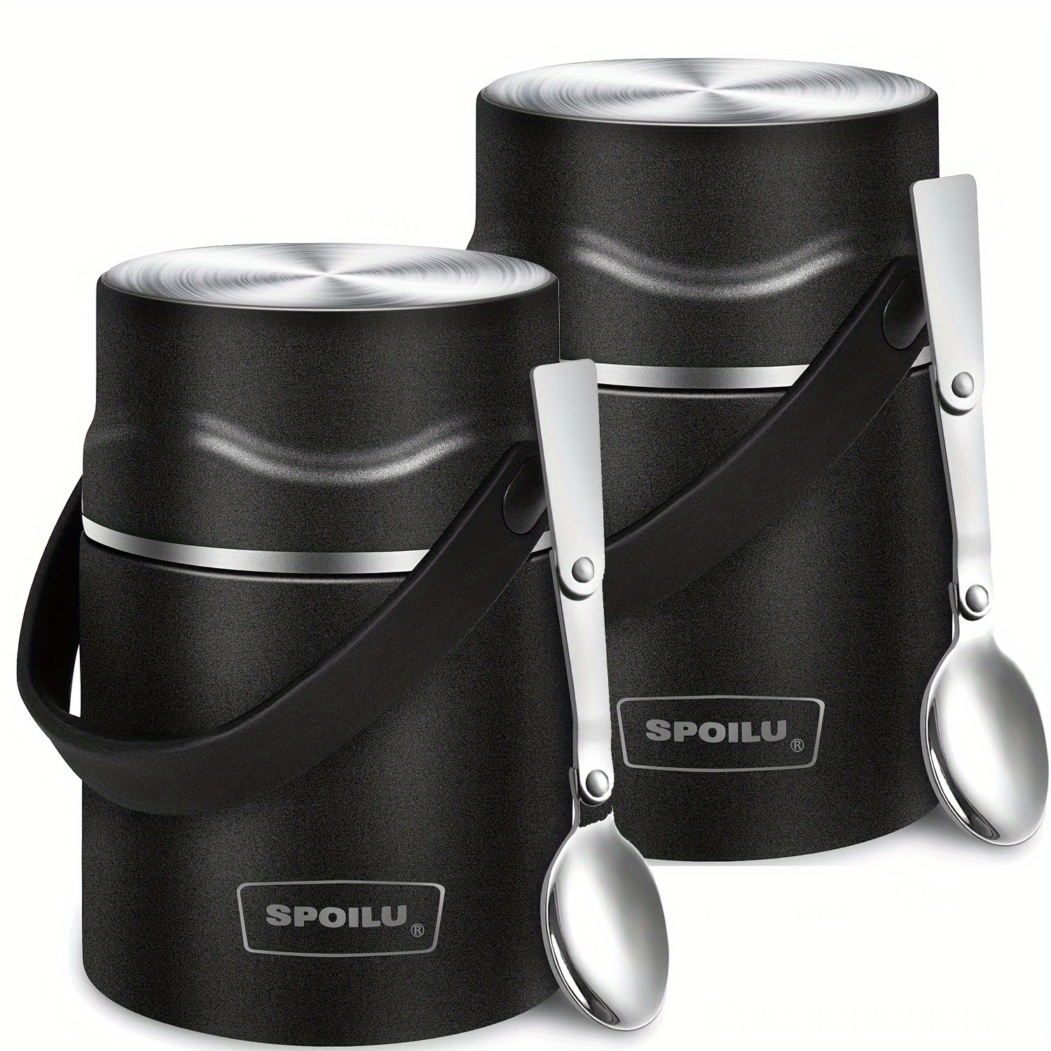 TEMU Thermo Food Jar Insulated Container - 21oz, Insulated Food Container For Adult, Steel Vacuum Insulated Food Jar , Leak Proof, Portable Hot Soup