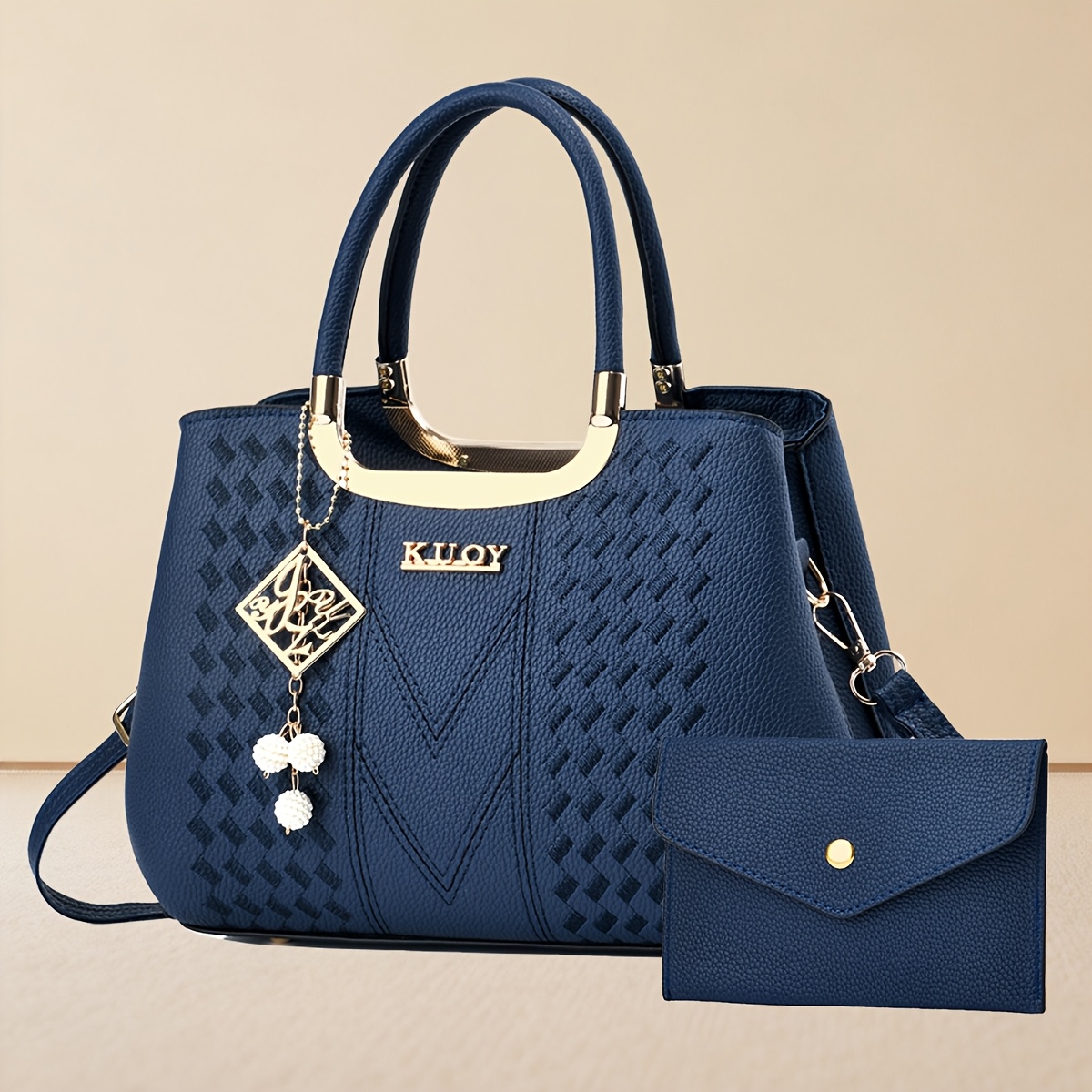 TEMU Women's Bag Set All-match Niche Design Handbag Women's Trendy Shoulder Bag Chic Premium Texture Shoulder Bag