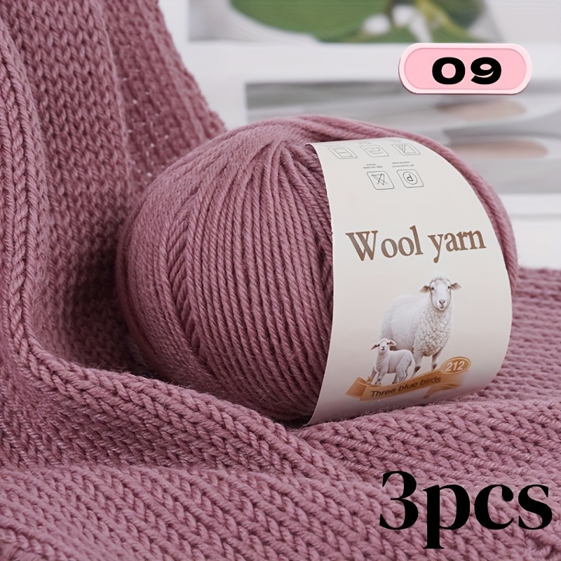 3-Pack, Nova volnena preja, Novi jesenski in zimski izdelek, Volnena preja, za pletenje puloverjev, pletenje šalov, pletenje jopičev, ročno
