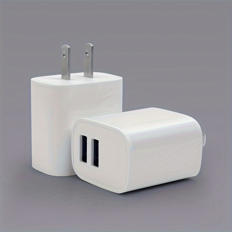 

2-piece Dual Usb Port Wall - Fast Charging Adapters For Iphone 14/13/12/11 Pro Max, Se, X, Xs, 8 Plus & For Samsung Galaxy S22, S21, S20