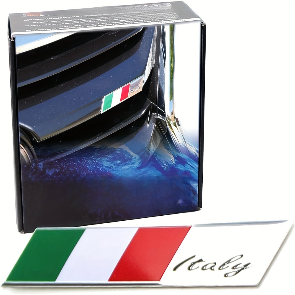 

Aluminum Plate Italian Emblem Badge Compatible With Italian Car Front Grille, Side Fenders, Trunk, Dashboard, Etc