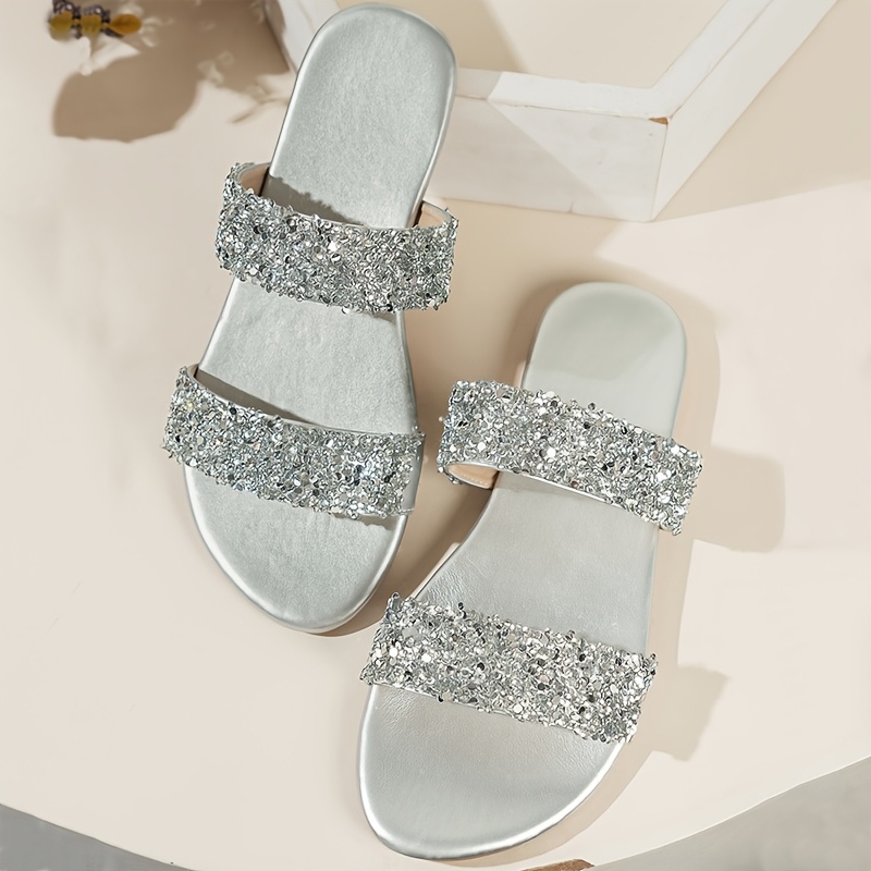 women' flat sandals slip open toe Temu Bahrain