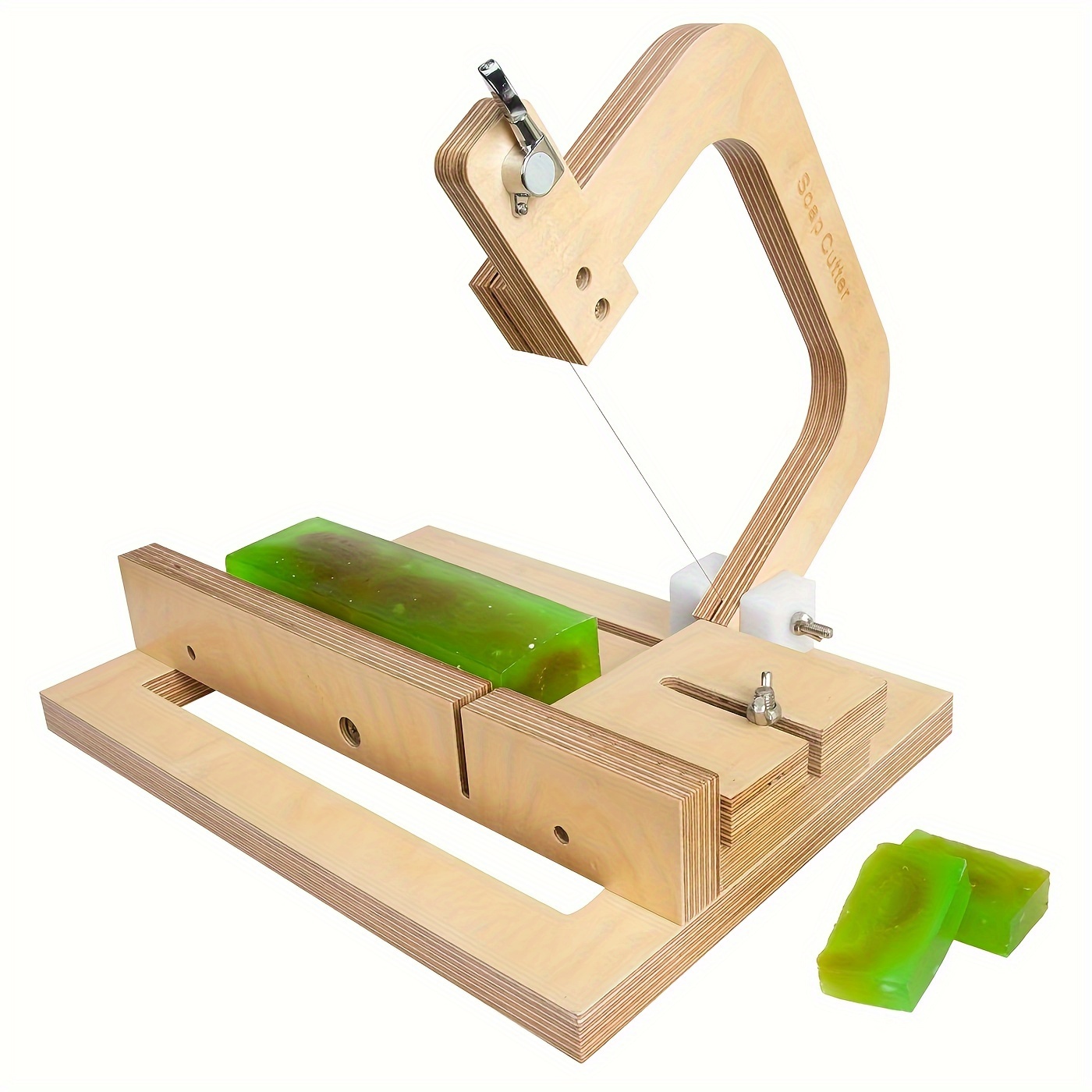 

Adjustable Wooden Soap Cutter With Wire , Diy And Candle Slicing Tool, Craft Making Equipment With Other Wood Material