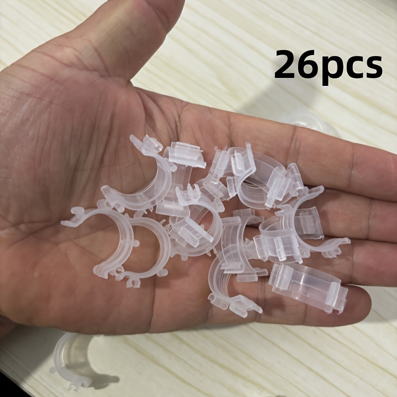 26pcs Sewing Bobbin Clips - & Transparent Plastic Thread Spool Holders For Embroidery, Quilting & Sewing Machine Accessories