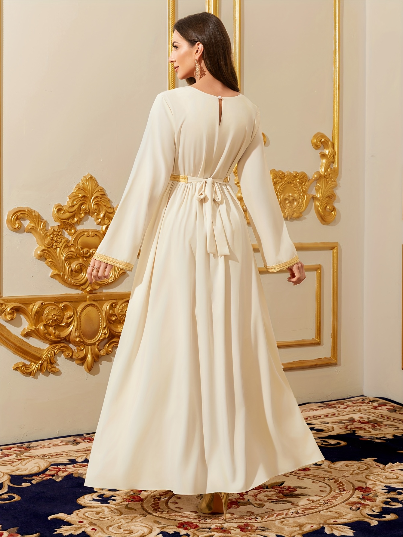 formal dress for women in dubai Luxury Rose Pink One Shoulder Mermaid Evening Dresses for Women Wedding Party High Slit Long Prom Formal Gowns Beige / 8