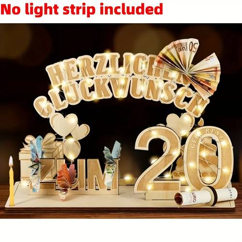digital birthday decorations german 18 80th birthday gift wooden birthday decoration tabletop wooden party table centerpiece birthday anniversary without string lights