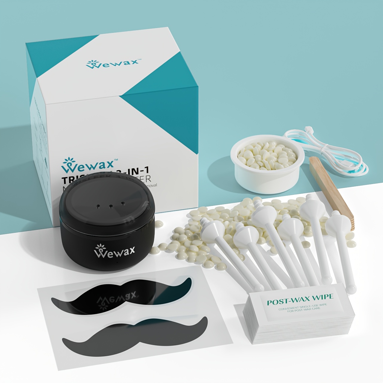 Wewax -one Mini Waxing Kit, Usb Portable Hard Wax Heater, Suitable For Small Body Areas And Precise Local Waxing