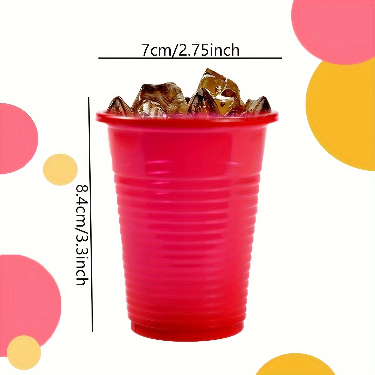 50 100 pack 7 plastic cups sturdy - Temu