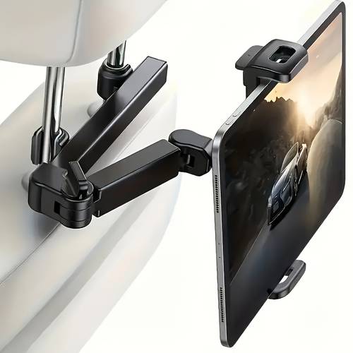 supporto per tablet da auto da appendere al poggiatesta, per tablet, rotazione a 360°, per dispositivi che misurano 11.94-32.77 cm, dimensioni regolabili, stabilità, per su , accessori per auto