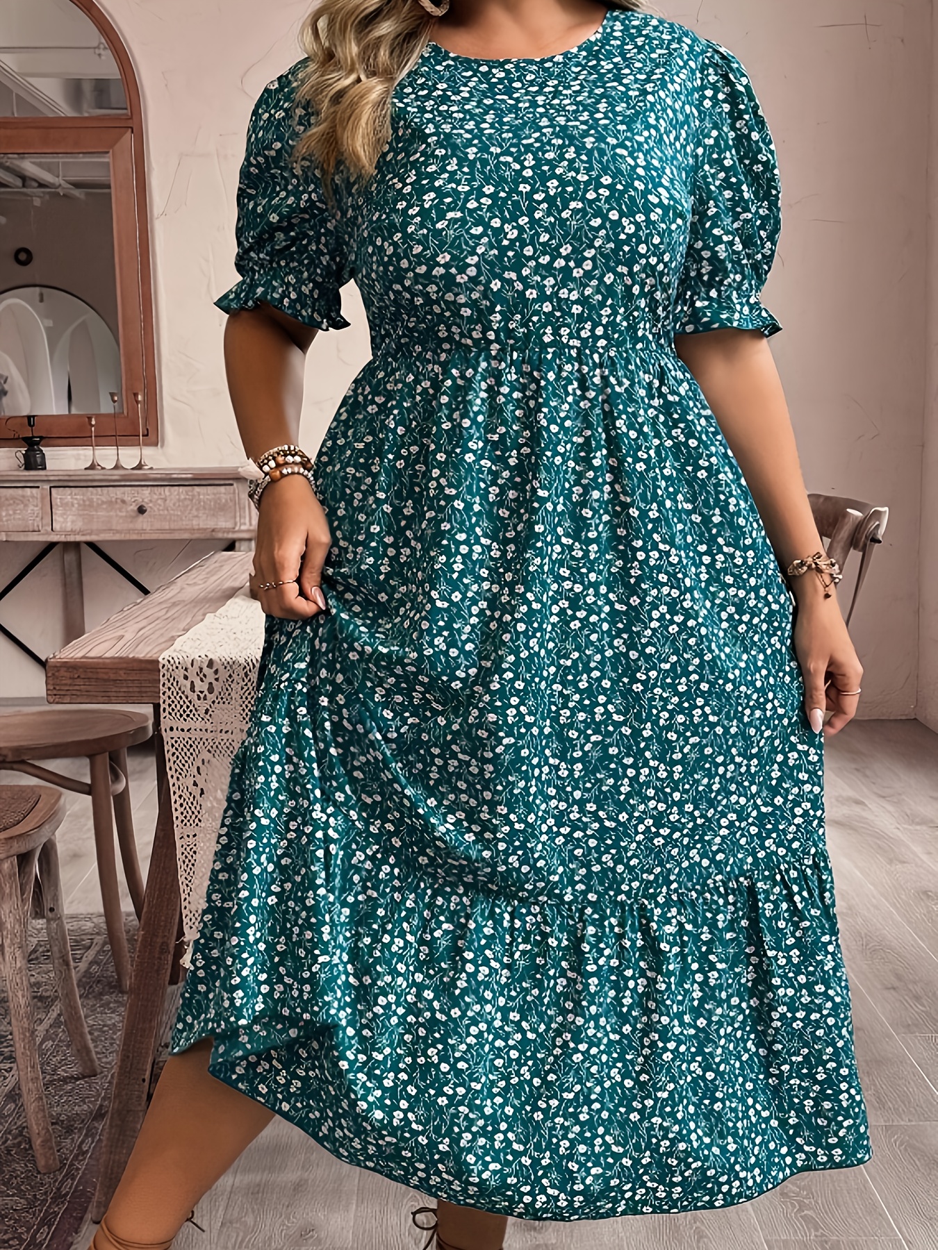 casual cotton maxi dress Floral maxi dress