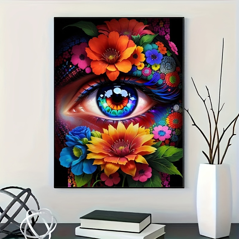 

Diamond Painting Art "eyes Of Flowers" Series 2024 Full Diamond Painting Mosaic 5d Diy Stitch Kit Diamond Painting Art Home Decoration