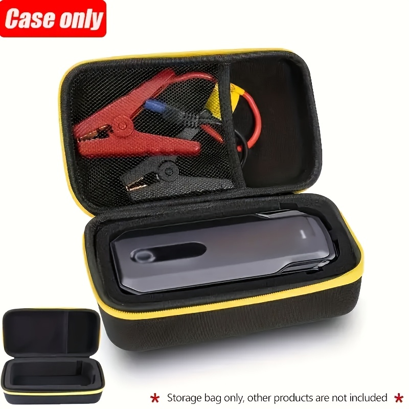 Suitable for Car Emergency Start Power Storage Bag, Portable EVA Tool Storage Box for Car Chargers, Hard Shell Waterproof Material {storage Box Only}