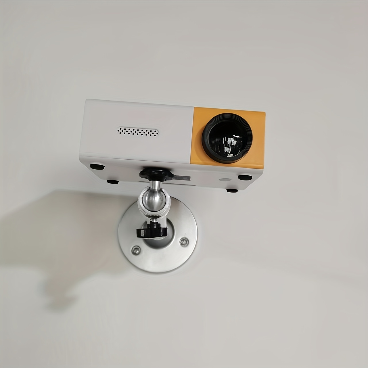 TEMU Adjustable Aluminum Alloy Projector Mount - Wall-mounted, Height & Tilt Angle Adjustable, Compatible With Projectors & Similar Models, Home