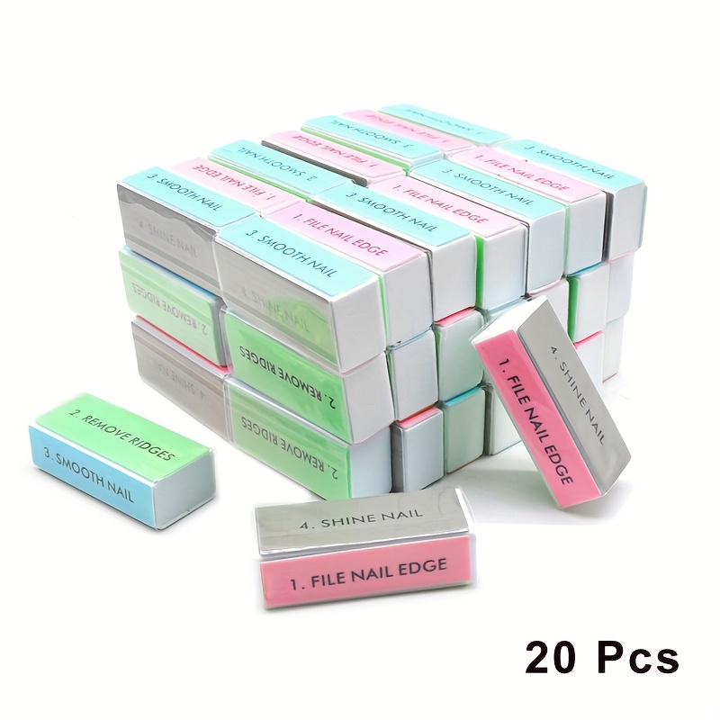 20pcs Nail Buffer Blocks Nail Files And Buffers Nail Shine Buffers Blocks Files Sanding Polisher Manicure Buffer Tools