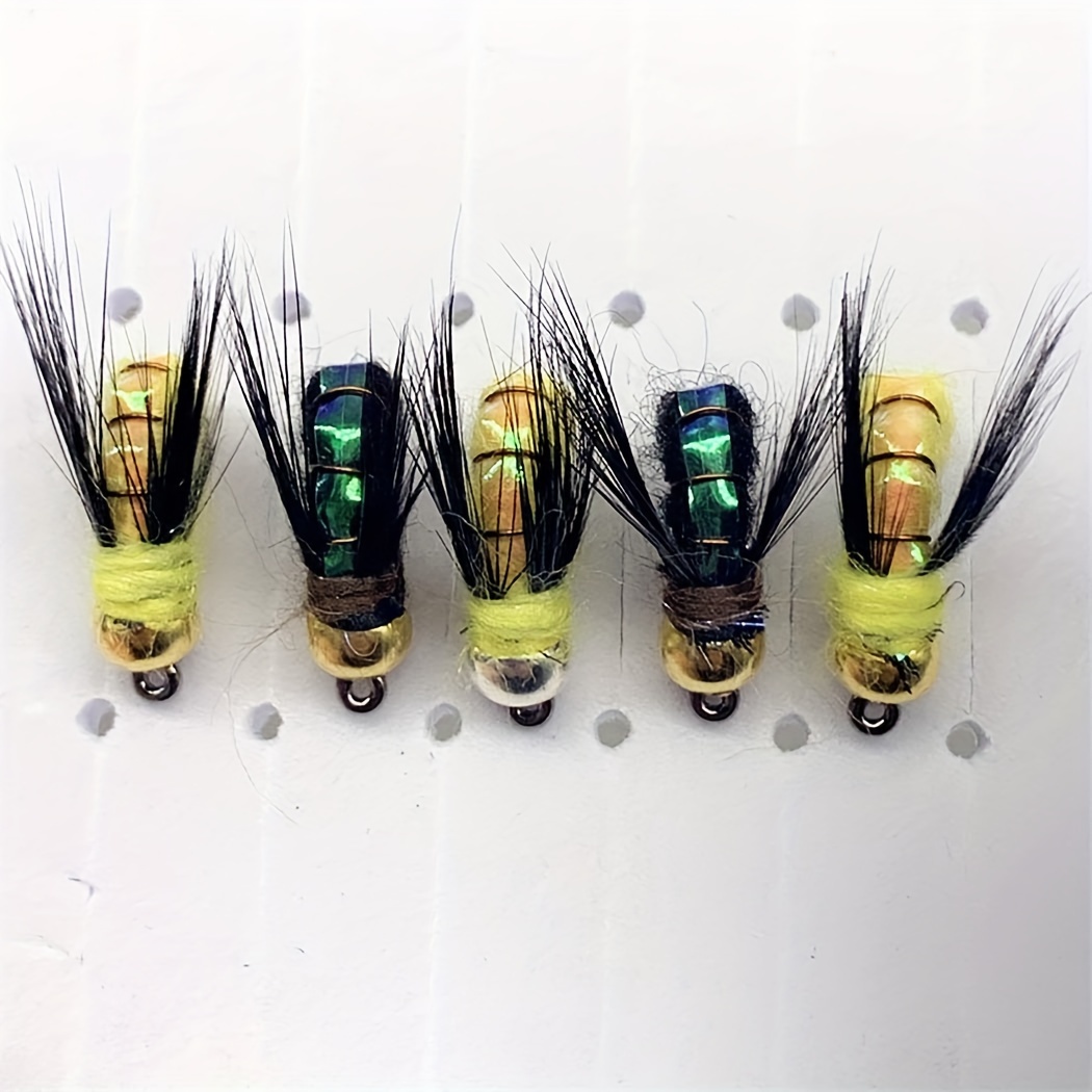 24-114pcs/box Artificial Insect Outdoor Dry/wet Nymph Fly Lure Fishing ...