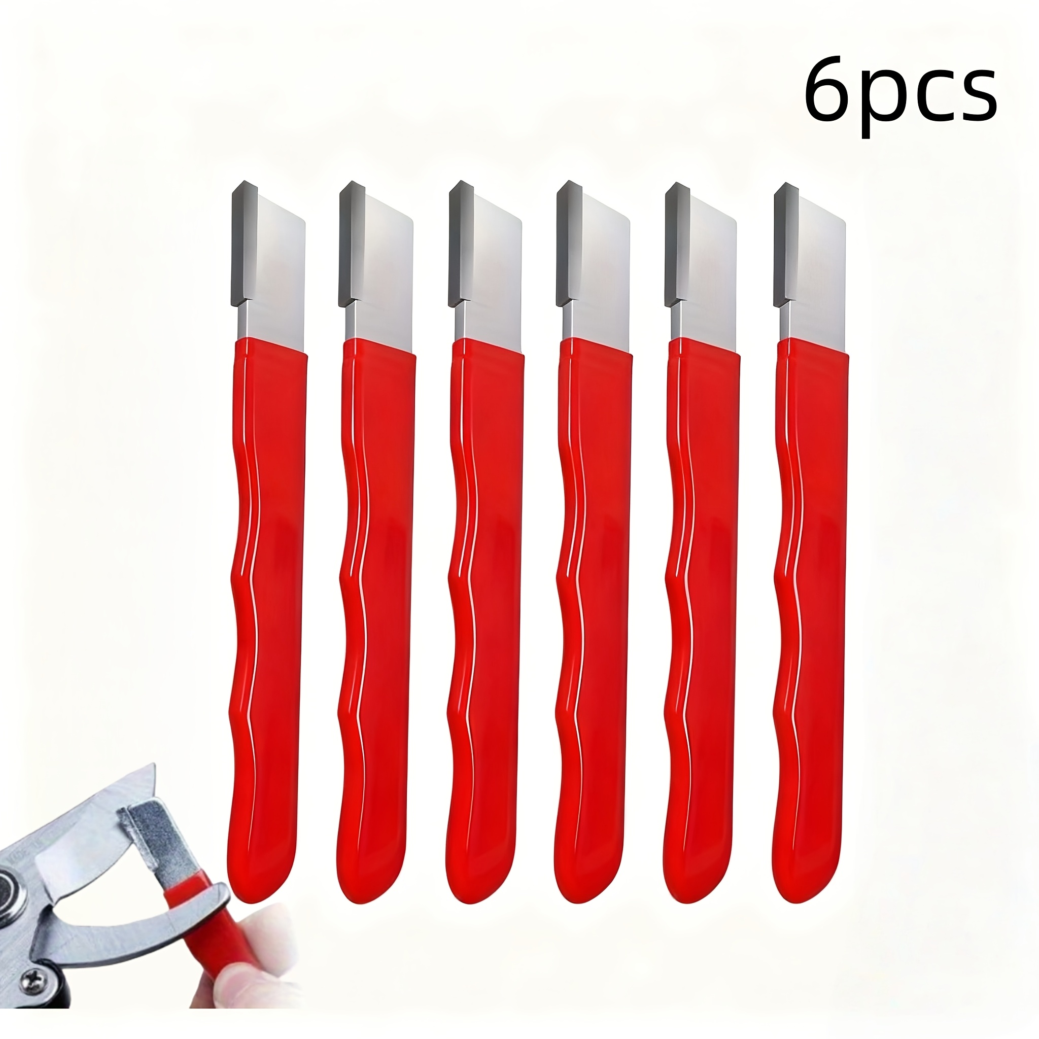 6pcs multi purpose steel sharpener set portable manual knife scissor edge scraper no battery required for   tools