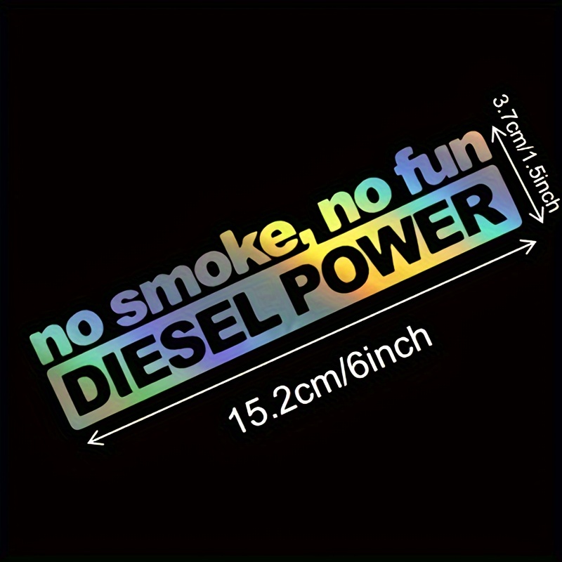 Decor, No Smoke " Cartoon Vinyl Decal - Cars, Motorcycles & Laptops | , Easy-apply Sticker For Rear Placement