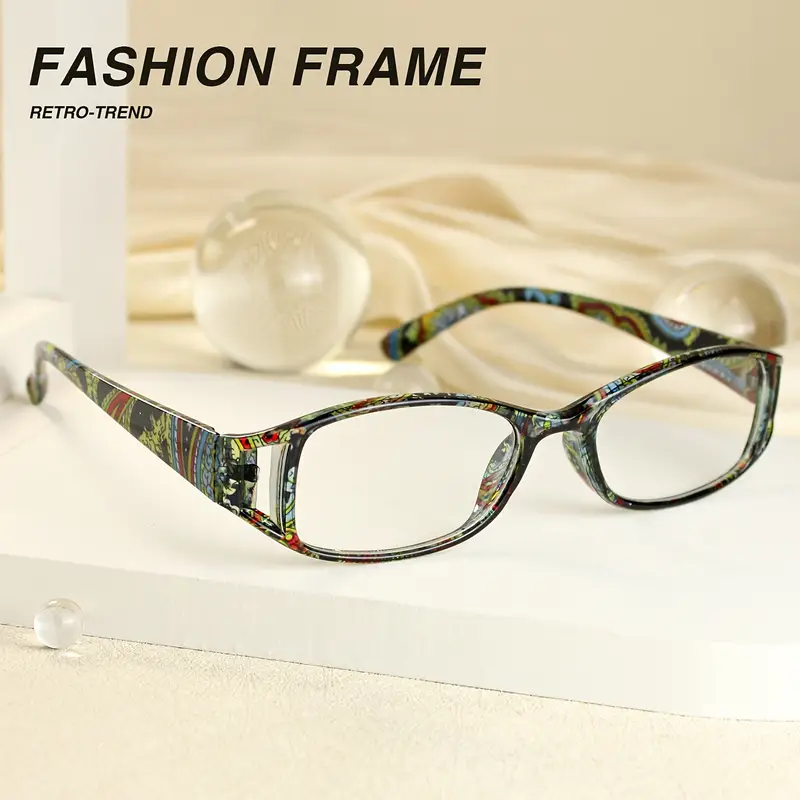 8pcs womens floral reading glasses with anti glare blue light blocking lenses 1 0 to 4 0 magnification multi floral patterns purple teal for computer phone books use ideal gift for book lovers professionals sturdy eyewear multipack protection stylish optical wear vision support Product details 8