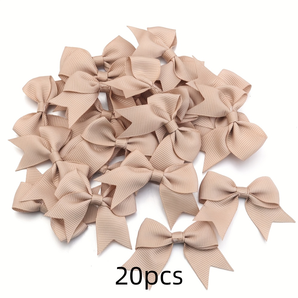 TEMU 20pcs/Paquete Cinta Acanalada Grosgrain de Pequeños Joyería Adiciones para el Cabello Base Decoración Colores Aleatorios para Decorar Cajas de