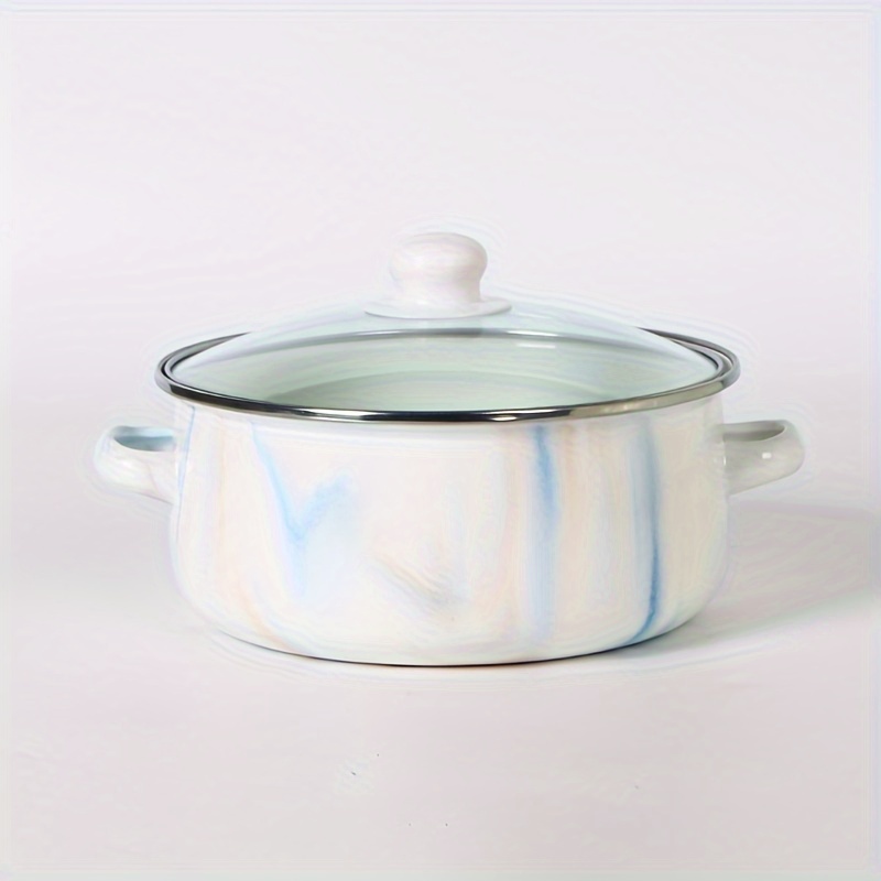 enamel cookware set with glass lids 3 piece mini enameled pot set details 7