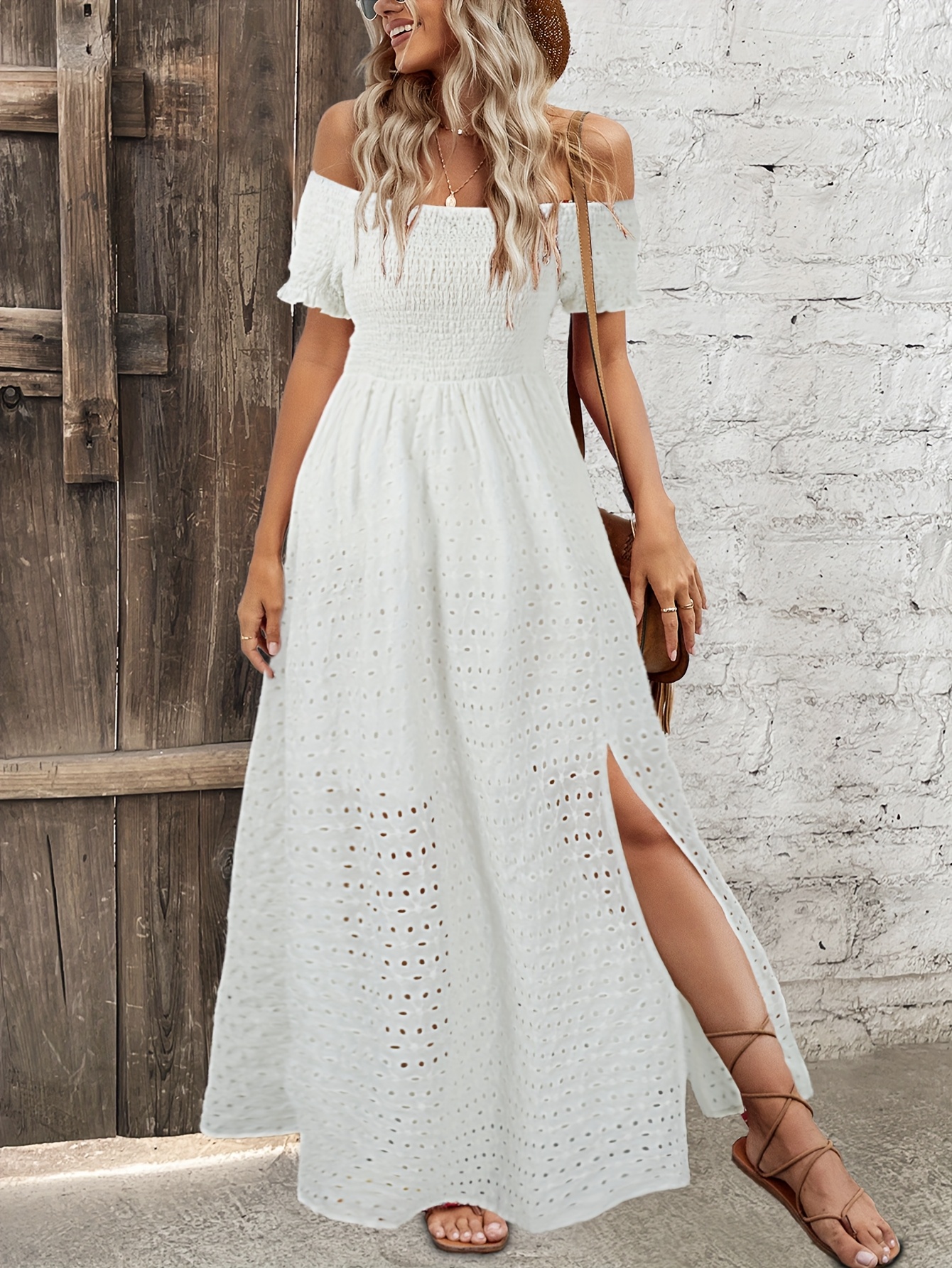 slim fit dress slacks A&A V neck Flare Long sleeved Knitted Maxi Dress – ARIELLA & AYANA main image 0