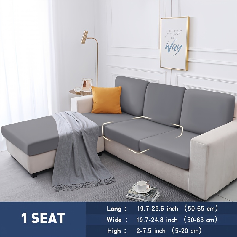 1pc Fiber Fabric Sofa Cushion Cover Sofa Slipcover Sofa Cushion Decorative Protective Cover