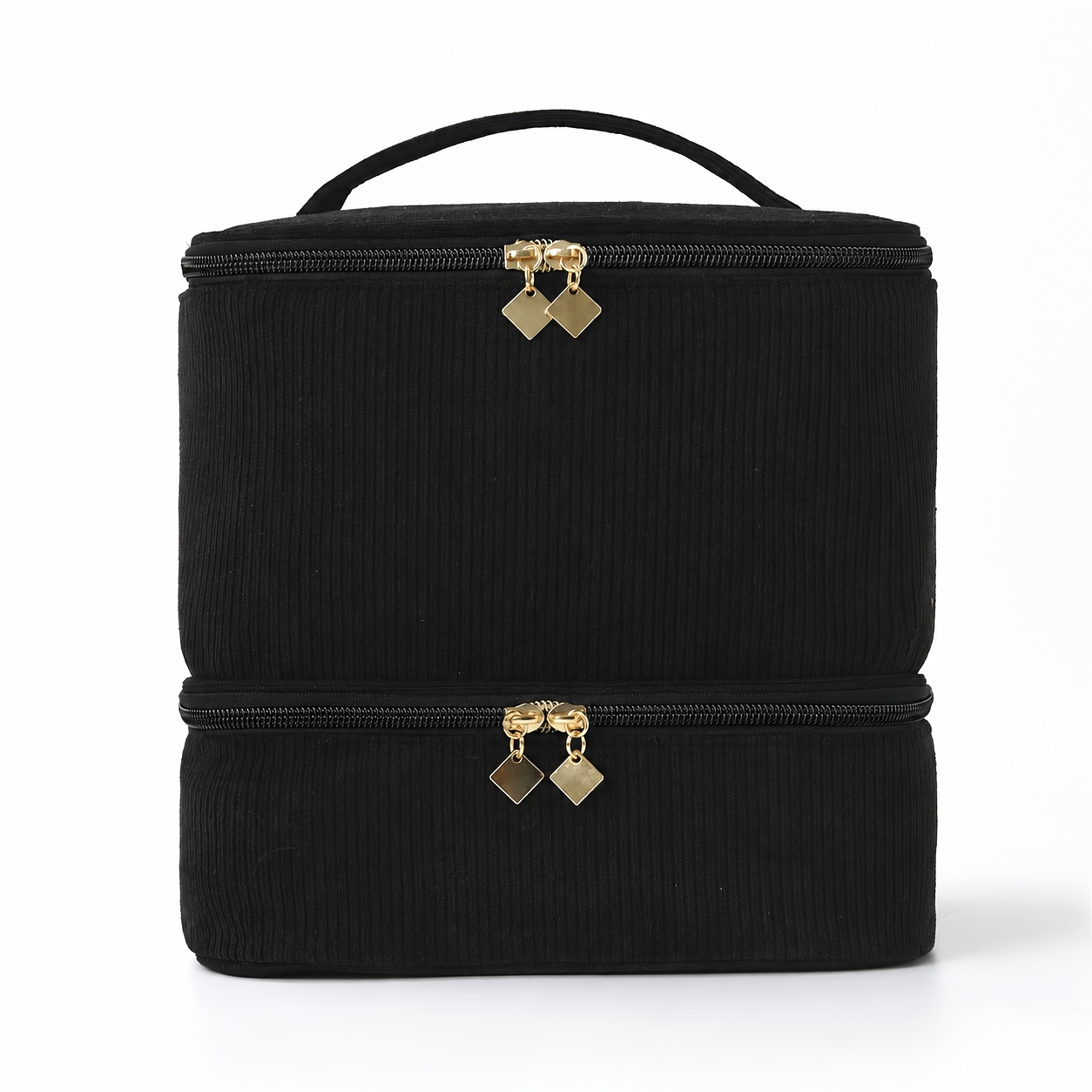 TEMU Fashionable High-quality Flannel Soft Material With Intelligent Efficient Storage, A Multifunctional Makeup Bag/travel Home-use Gift Box For 30