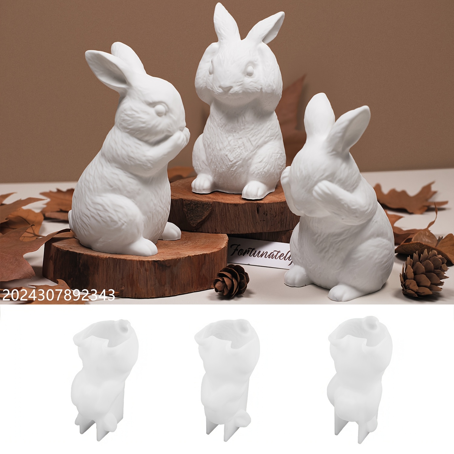 

Dnejiu Rabbit Silicone Mold For Aromatherapy Candles & Plaster Crafts - Cute Animal Design, Ideal Easter Gift & Home Tabletop Decor, Rabbit Accessories