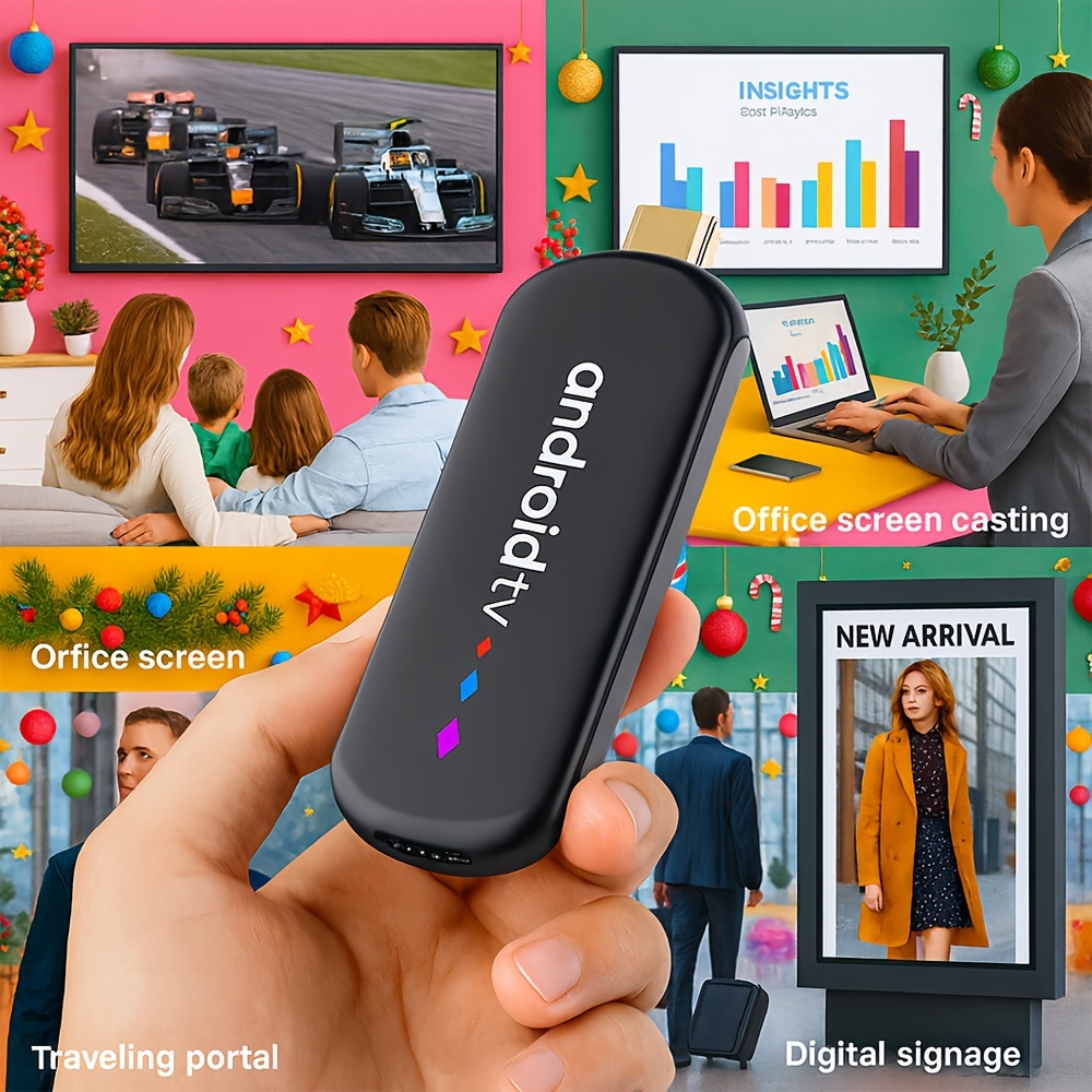 H96 MAX Amlogic S905L3 Четириядрен процесор, Четириядрен Cortex-A53@2.0Ghz, Android 14.0 2Gb16Gb TV Stick 4K HD Изход 2.4G/5G Двоен Wifi BT4.0 + Google Voice Assistant Smart TV Box, 2T2R Technology, Пентядрен ARM® Mali™-450 GPU, USB2.0*1