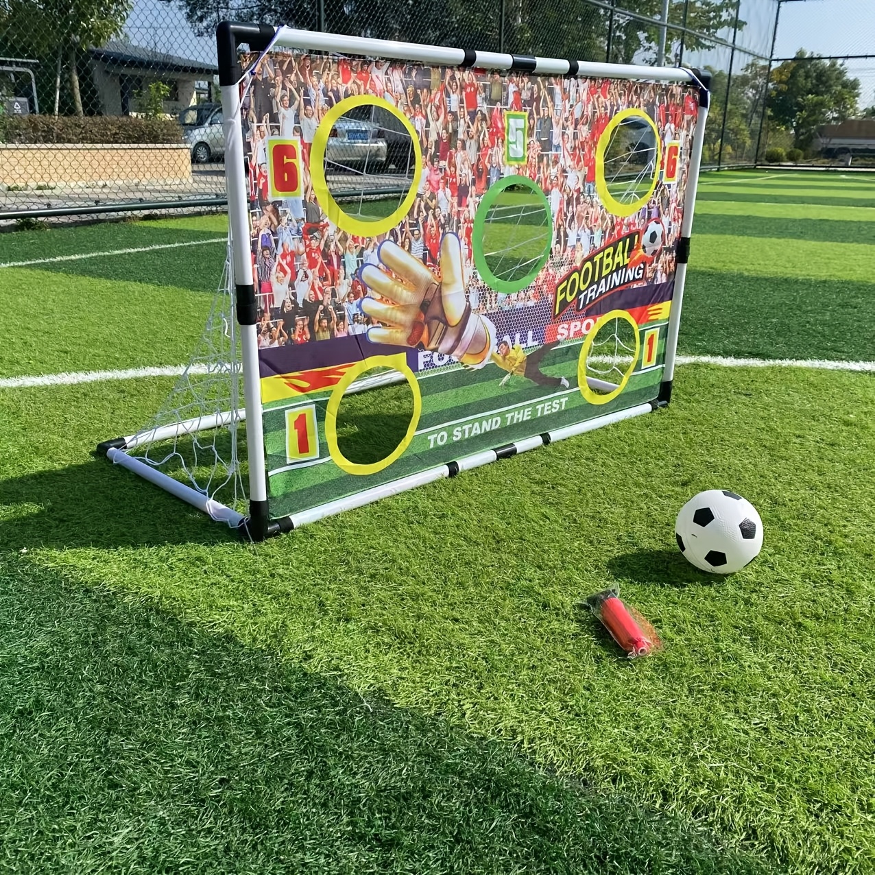 Image of 47 Inches Large Soccer Goal, Scoreboard Soccer Net, Indoor And Outdoor Family Soccer Toys, Precision Shooting Practice, Soccer Training Equipment, Christmas, Halloween, Thanksgiving Gifts