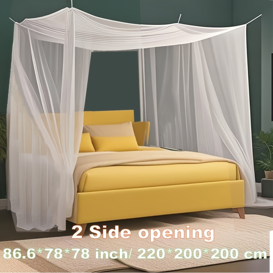 1pc camping mosquito net ultra large mosquito net for camping holes mesh 15 square netting curtain for bunk bed camping bedding patio four sizes 200 200 180cm details 12
