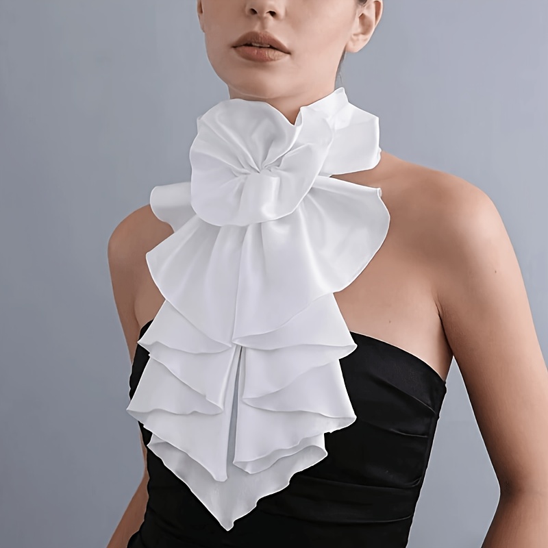 TEMU A French Retro Professional Commuter Women' Shirt With A Detachable Collar, Cosplay Detachable Collar, Easy, Stylish, Adjustable, And Detachable
