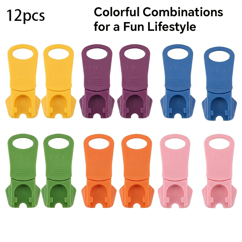 Image of 12pcs Foldable Design Opener, Soda Can Opener Set, One-hand Opener And Drink Protector, Reusable Colorful Complete For Parties, Bbq, Camping, And Travel
