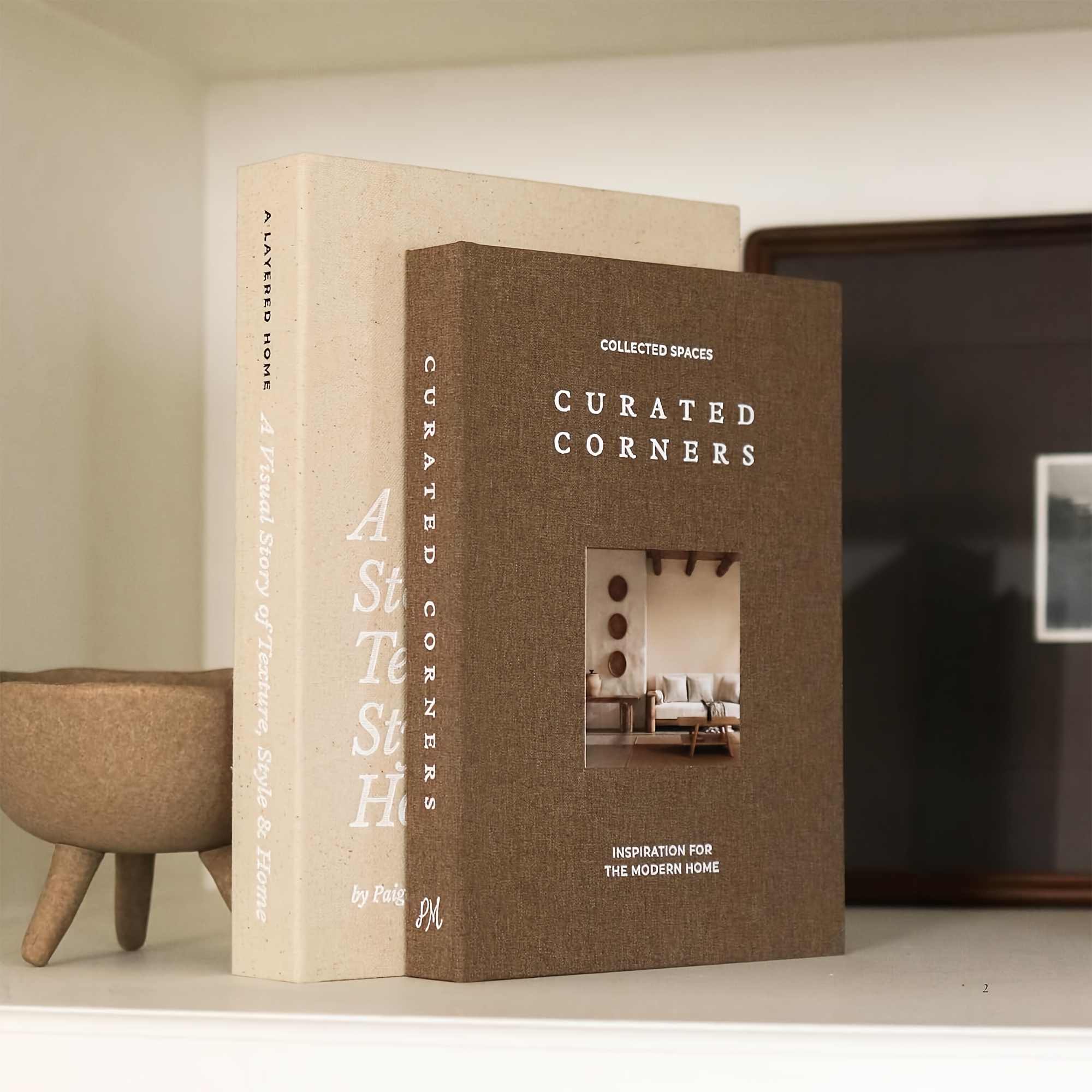 E-shop 2 Stk. dekorative Bücher für Zuhause – zur Dekoration von Bücherregalen, Couchtischen, Regalen, als gefälschte Bücherschachteln, für