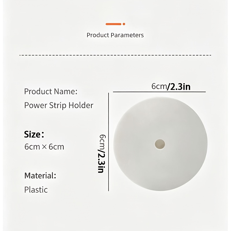 6pcs Plug and Socket Holder with Traceless Wall Mounted Hooks