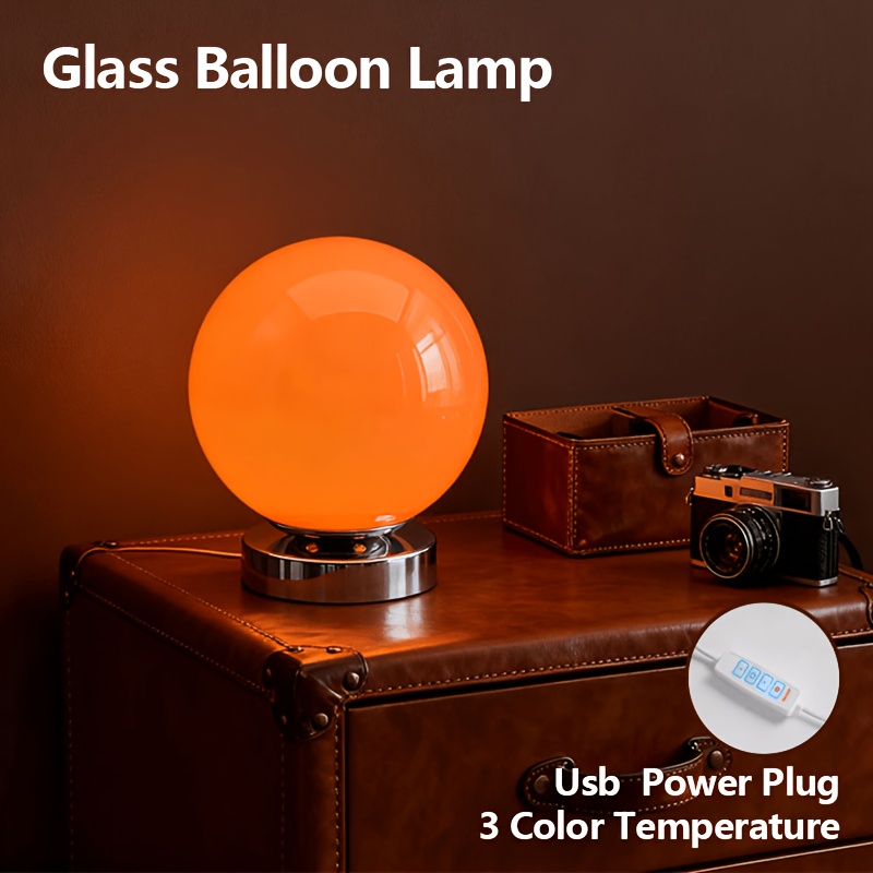 LED Schreibtischlampe USB Plug-In, Tricolor Dimming, Ins Teenage Dopamin, Handgefertigtes * Wohnzimmer, Arbeitszimmer, Schlafzimmer Kopfteil Dekoration Atmosphäre, Minimalistische Schreibtischlampe