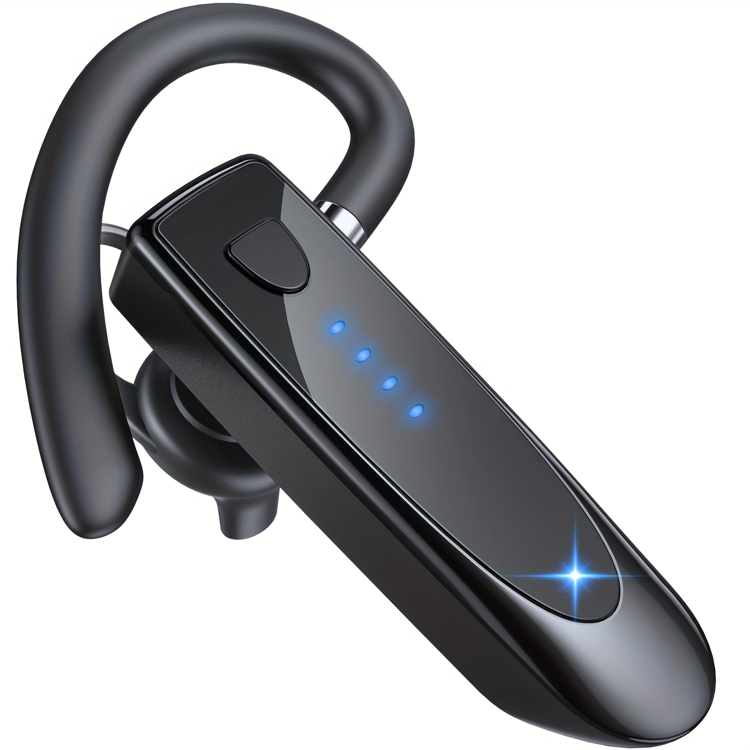 Image of Wireless Headset 29hrs Music Headphone, 180hrs Long Standby Time Built-in Mic Connect To 2 Devices Lightweight Wireless Earpiece For Office Trucker Driver