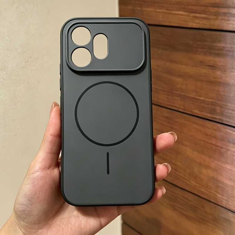 TEMU Custodia per telefono - Custodia vintage color block con finestra grande per fotocamera, anti-impronta, per Honor 600/600Pro