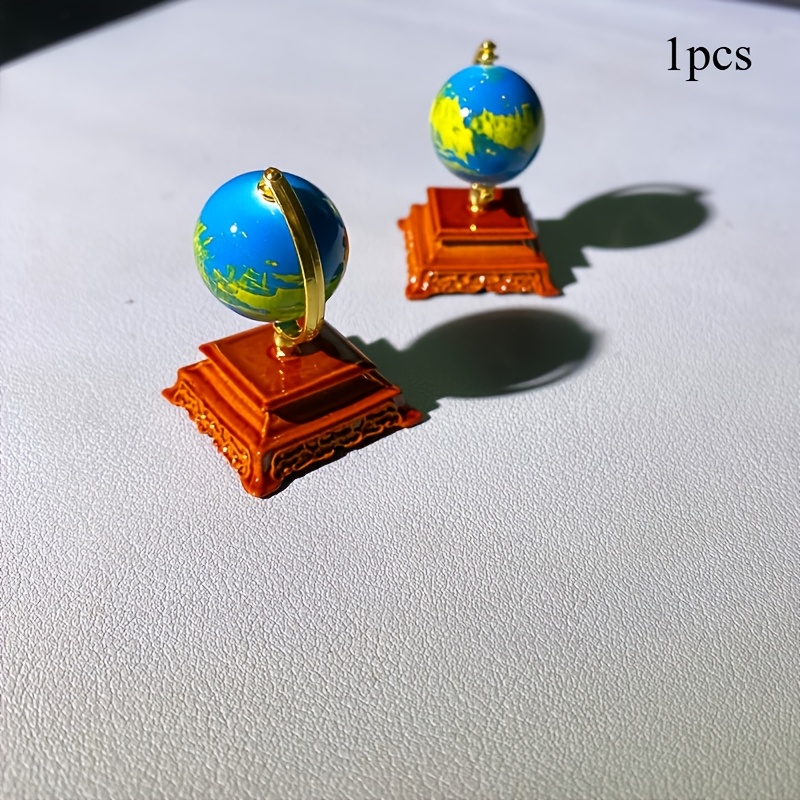 Image of 1 Elegant Miniature Alloy , Colorful Earth Design - Perfect For Home And Office Decor, Versatile Indoor/outdoor Use, No Power Required