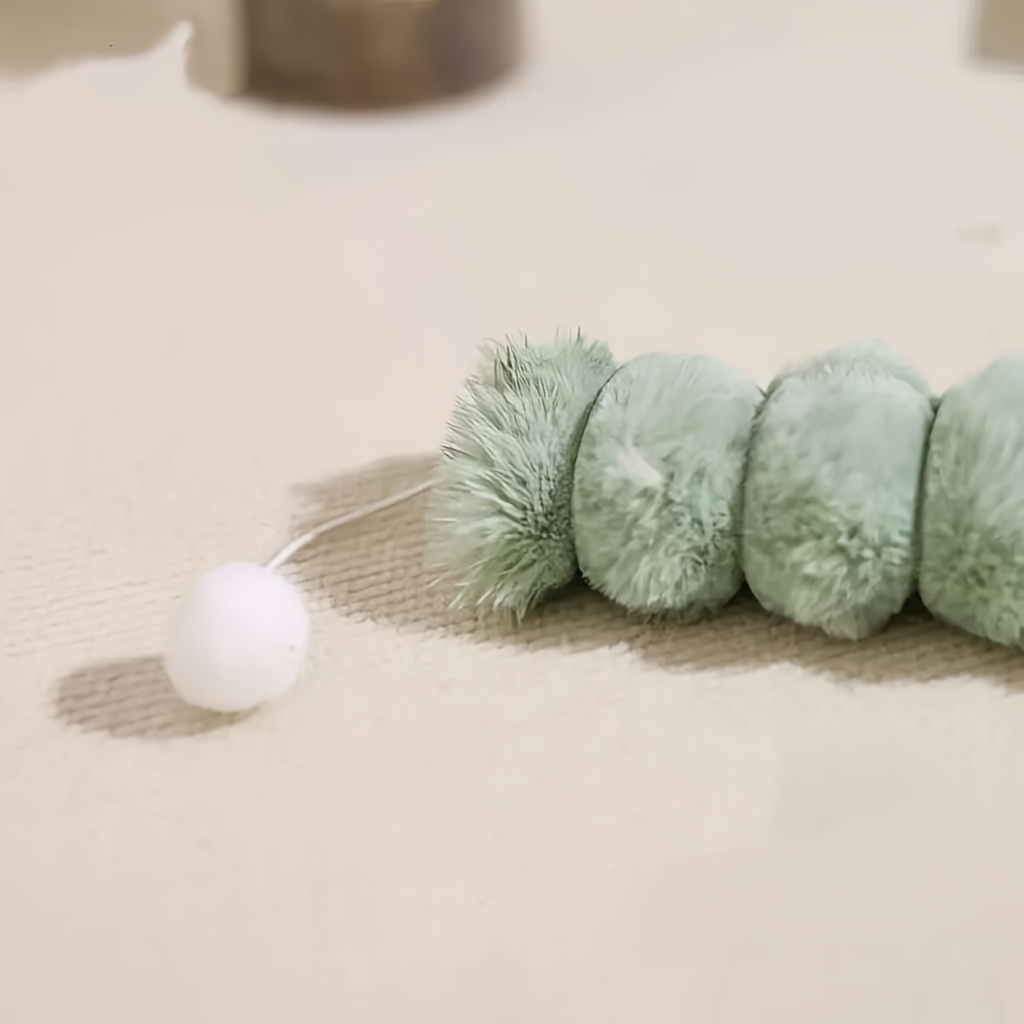 1pc   pink   caterpillar cat toy teasing molar bite soothing sleeping   supplies without battery Product details 3