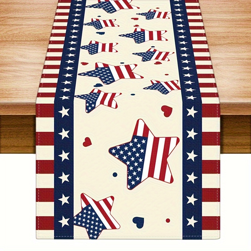 

1pc Table Runner, Celebration Festival Activity Table Runner, Household And Reusable Table Runner, For Home Dinning Room And Restaurant, Kitchen Supplies