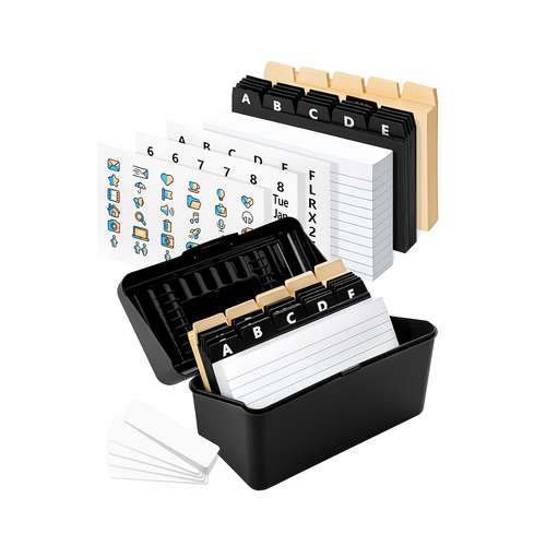 3x5 Index Card Binder Clear Plastic Index Card Holder Book - 40 Page Binder For 3x5 Cards, Holds 160 Cards, Waterproof & Tear-Resistant 3x5 Index Card Binder Clear Plastic Index Card Holder Book - 40 Page Binder For 3x5 Cards, Holds 160 Cards, Waterproof & Tear-Resistant