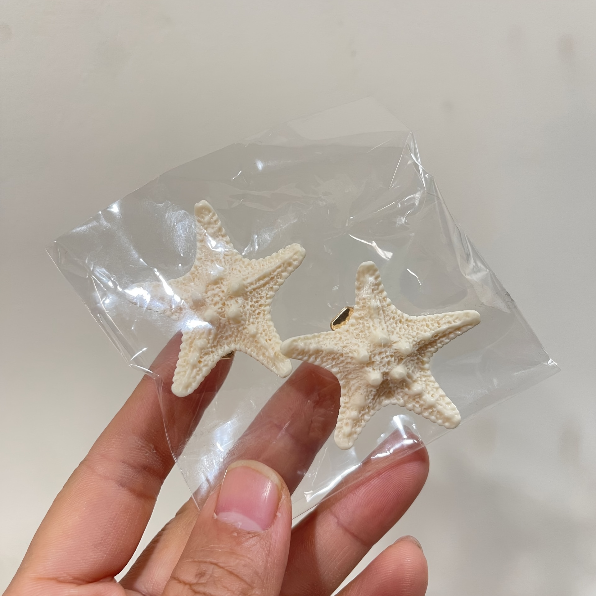 ヒトデのレジンヘアピン2個セット