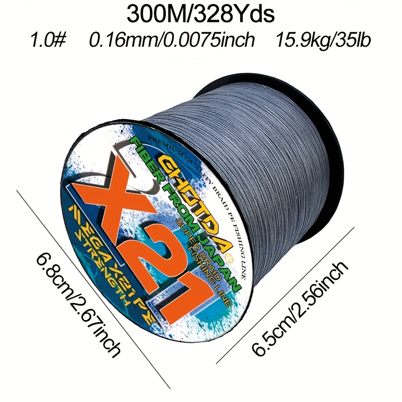 Image of New X21 Braided Fishing Line, Super Pe Line, Smooth For Long Casting, Ideal For Saltwater And Freshwater