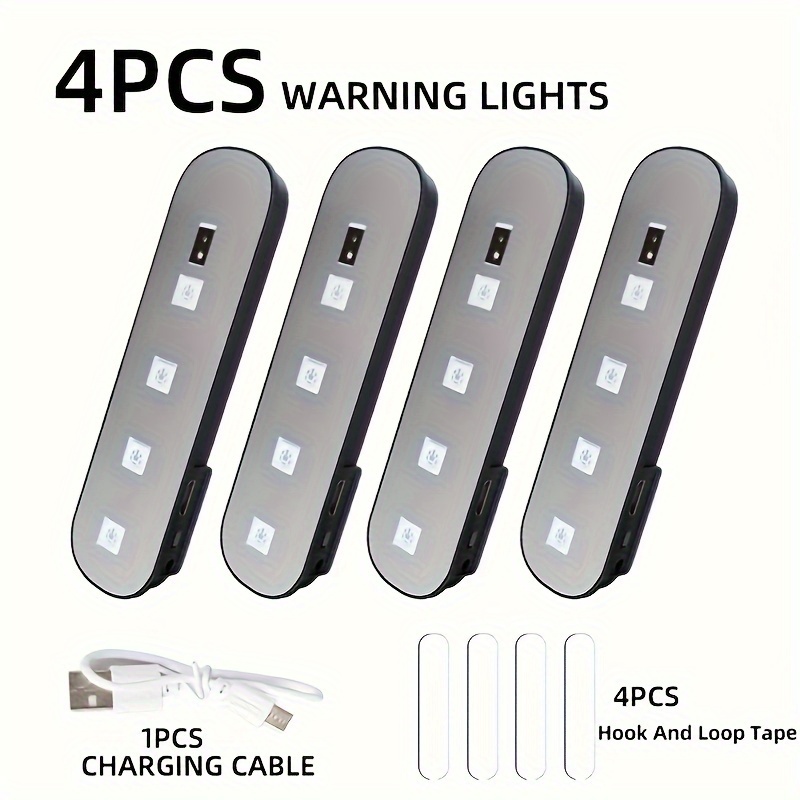 

4pcs Led Car Door Atmosphere Light Door Decoration Welcome Decoration Light Motorcycle Decoration Lighting Outdoor Camping Decoration Home Decoration Suitable For Christmas, , Valentine's Day