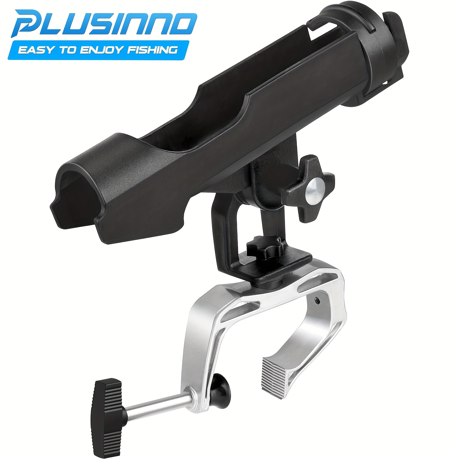 

1/2pcs Aluminum Alloy Rod Rack, 360-degree Adjustable Boat Fishing Rod Holder