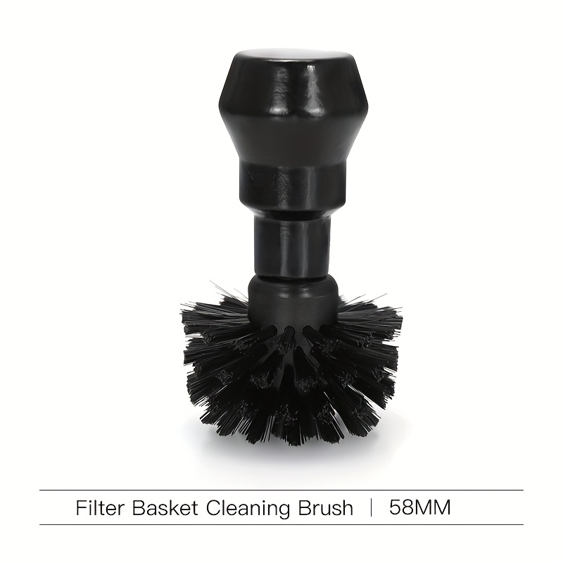 Image of Filter Basket Cleaning Brush Designed For Espresso, Made Of Durable Nylon, Suitable For Cleaning Of 51mm, 54mm, And 58mm Filter Baskets And Portafilters, Ideal For Coffee Enthusiasts