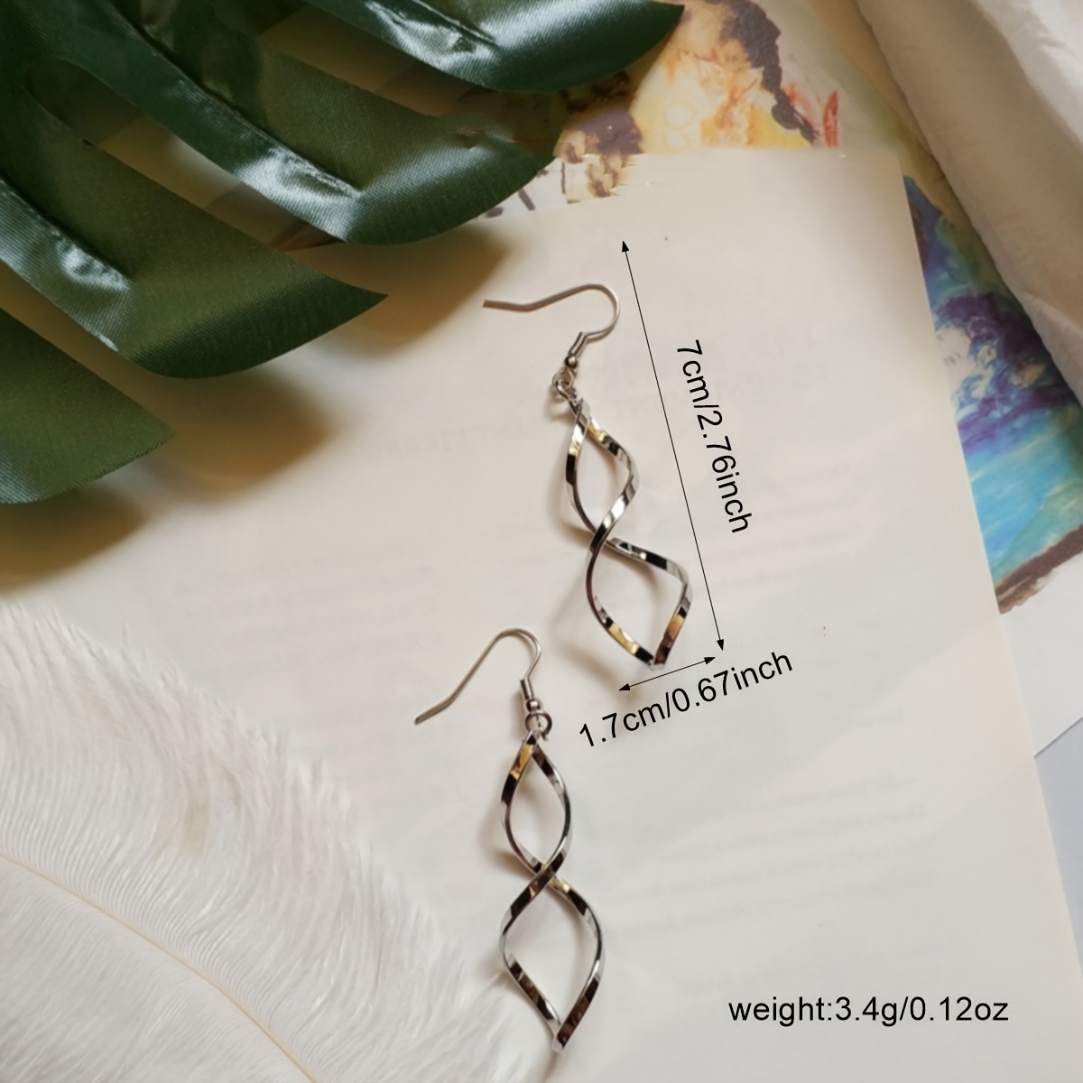 Bold Twisted Wave Dangle Earrings for Parties