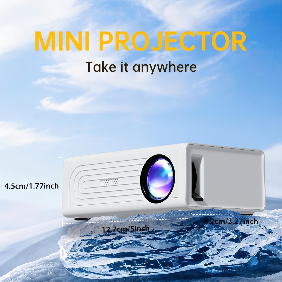Portable Mini Projector for Home, Office, and School